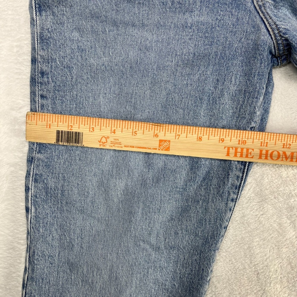 Levi's Ribcage Straight Jeans Women's Blue Denim Classic Button Fly - 30X26.5 - Picture 5 of 12